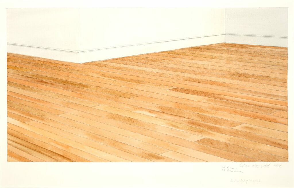 In and Out of Corners. Artist: Sylvia Plimack Mangold. Date: 1974. Medium: watercolor.