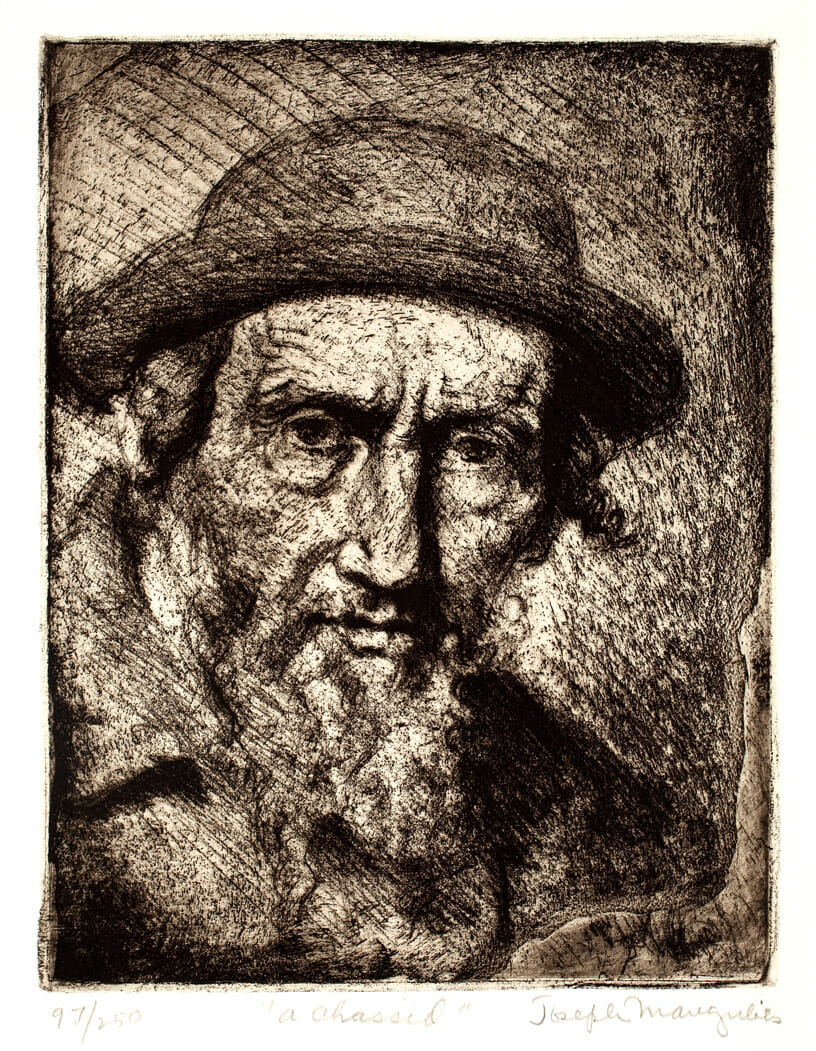 A Chassid. Artist: Joseph Margulies. Medium: etching.