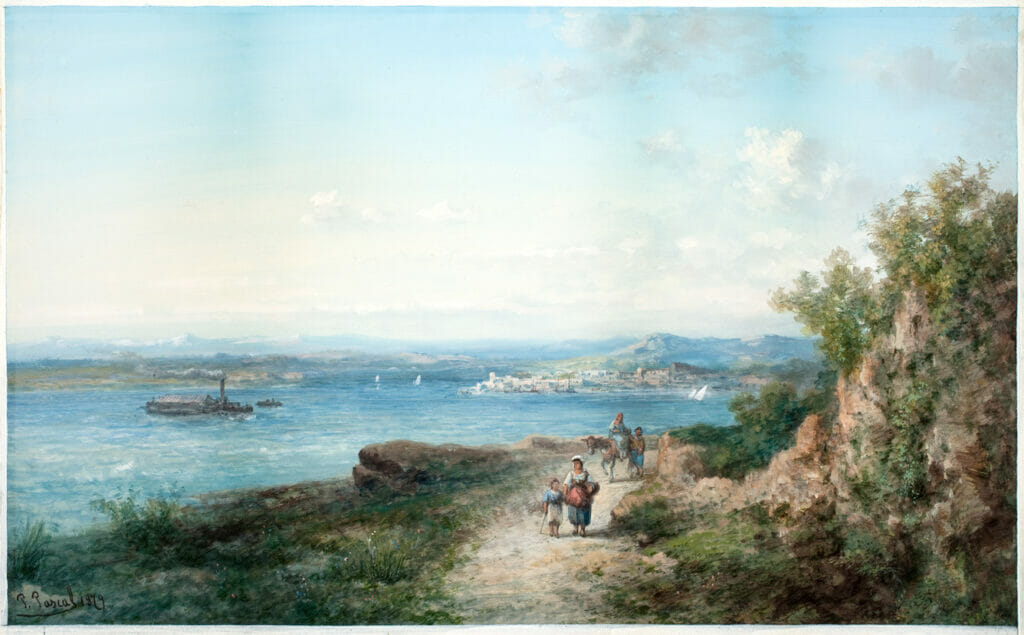 Adour River. Artist: Paul Pascal. Date: 1879. Medium: watercolor.