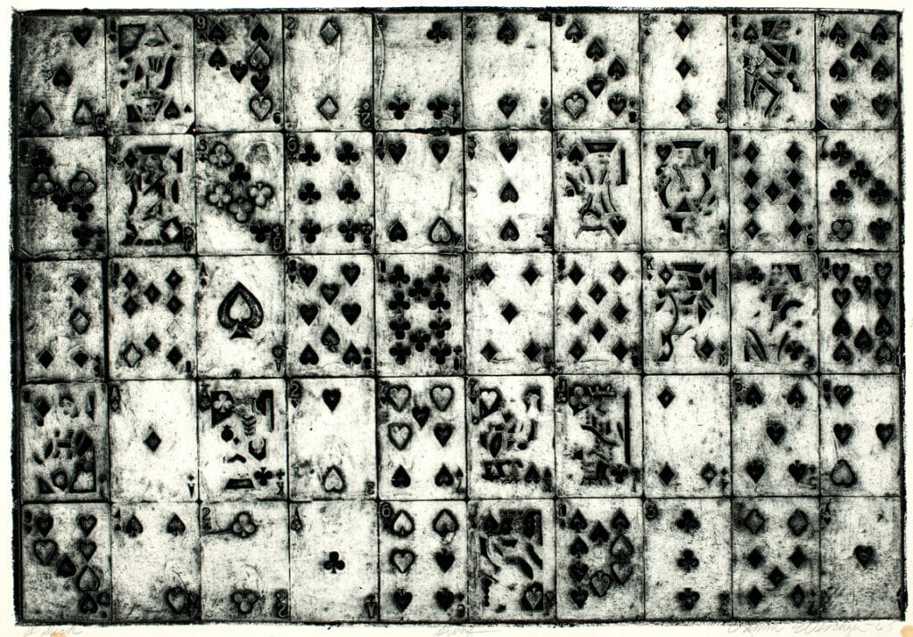 A Deck. Artist: Ramon Oeschger. Date: 1965. Medium: collograph.