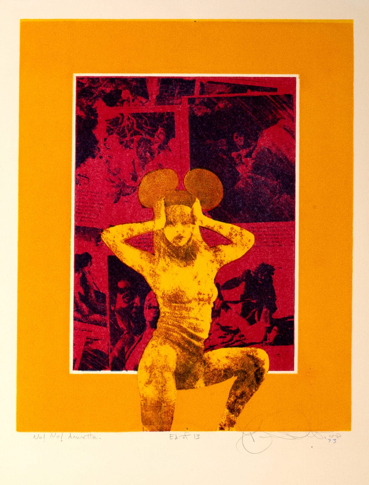 No! No! Annette. Artist: James Pernotto. Date: 1973. Medium: lithograph.