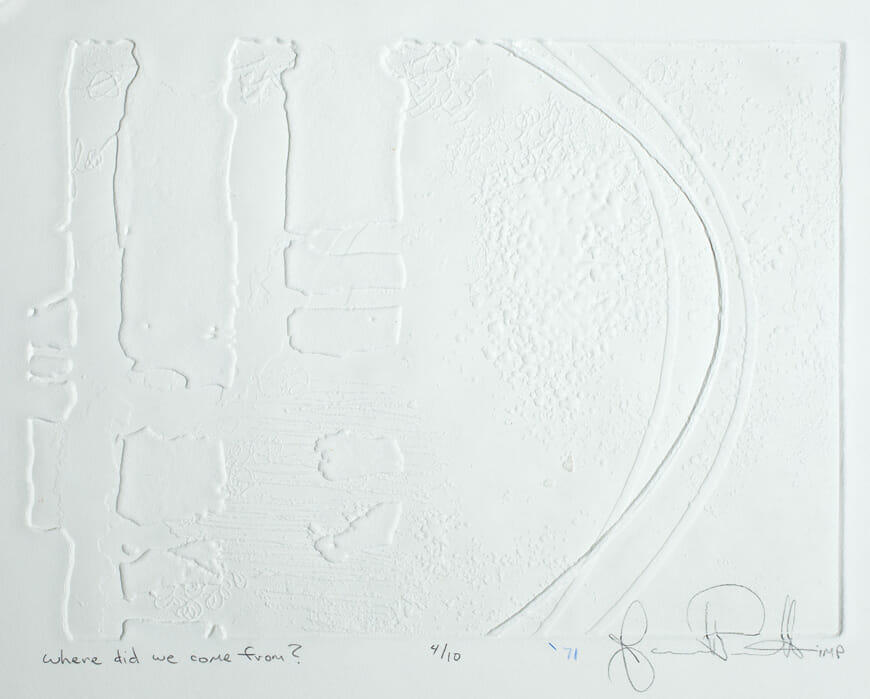 Where Did We Come From. Artist: James Pernotto. Date: 1971. Medium: embossing.