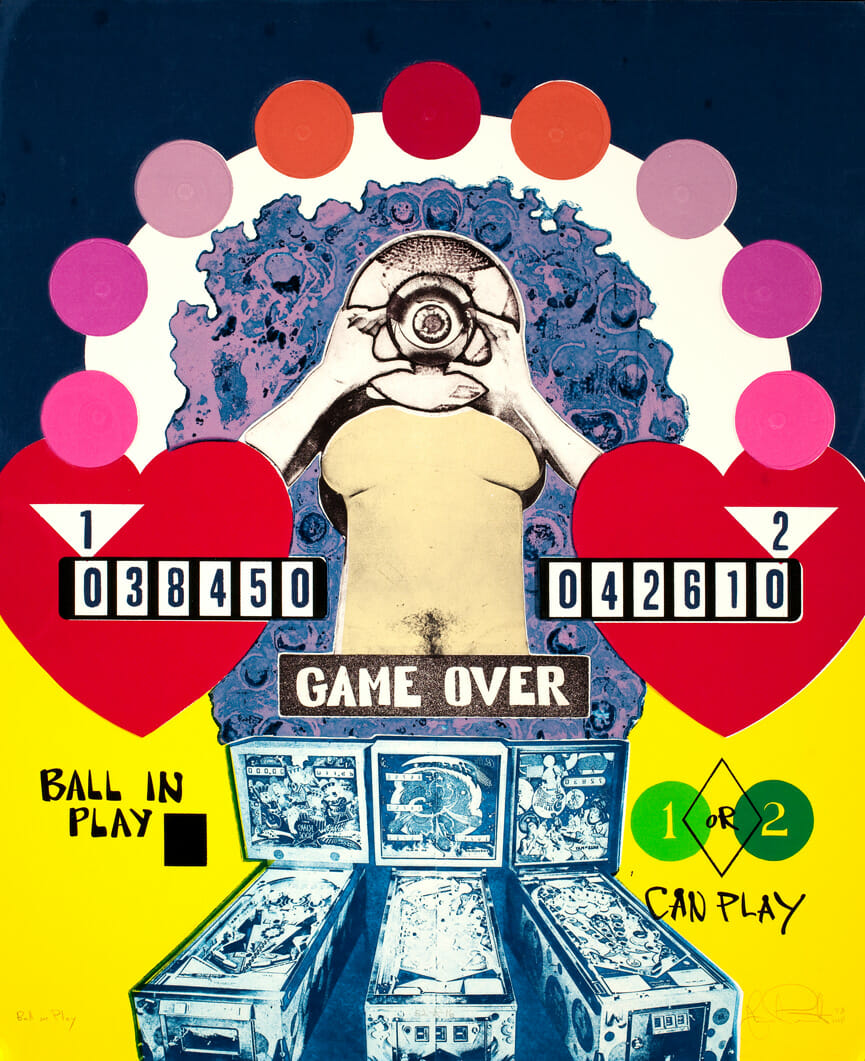Ball in Play. Artist: James Pernotto. Date: 1973. Medium: screenprint and etching.