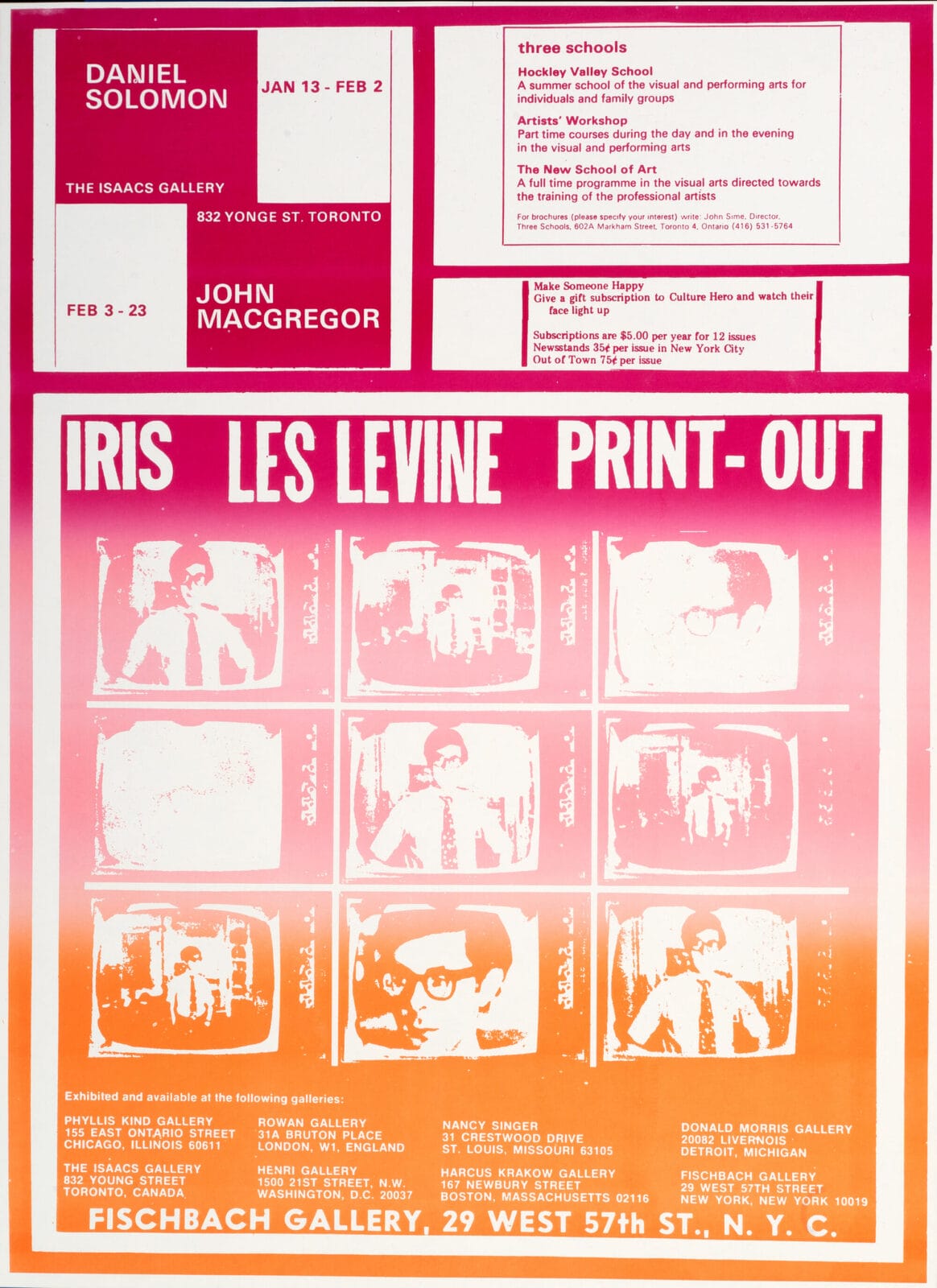 Culture Hero, Masterprint: Jill Johnston Exposed. Artist: Les Levine. Date: 1970. Medium: 28 offset lithographs on paper, cardboard, metal.