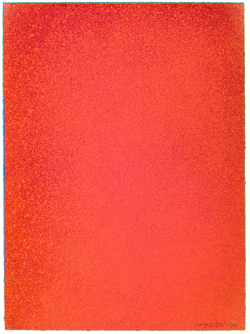Crimson-Orange II. Artist: Jules Olitski. Date: 1970. Medium: screenprint.