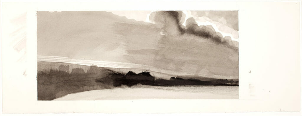 Untitled. Artist: Sylvia Plimack Mangold. Date: 1982. Medium: ink wash.