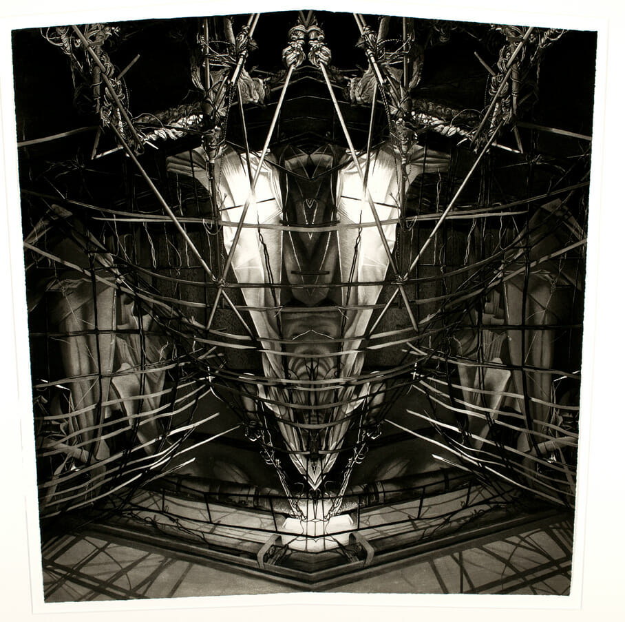 Entrapment. Artist: David Lee Morrison. Date: 1984. Medium: etching.