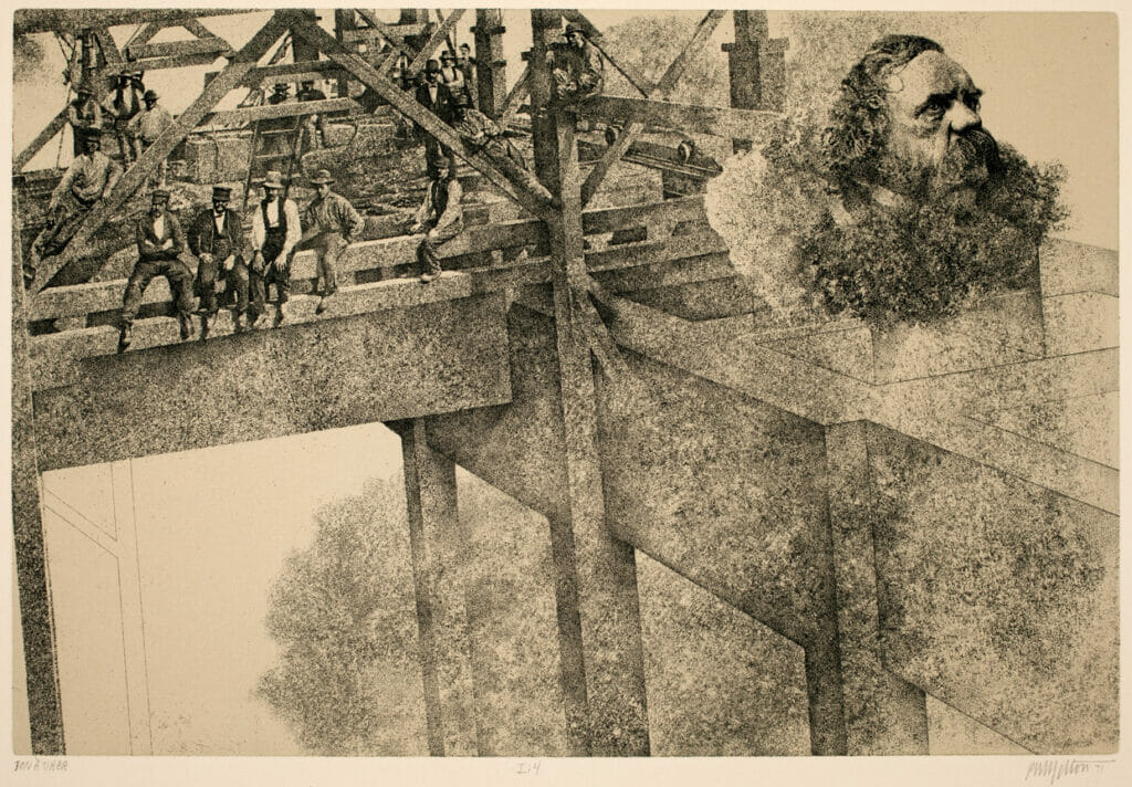 The Jolly Corner I:4. Artist: Peter Milton. Date: 1971. Medium: etching.