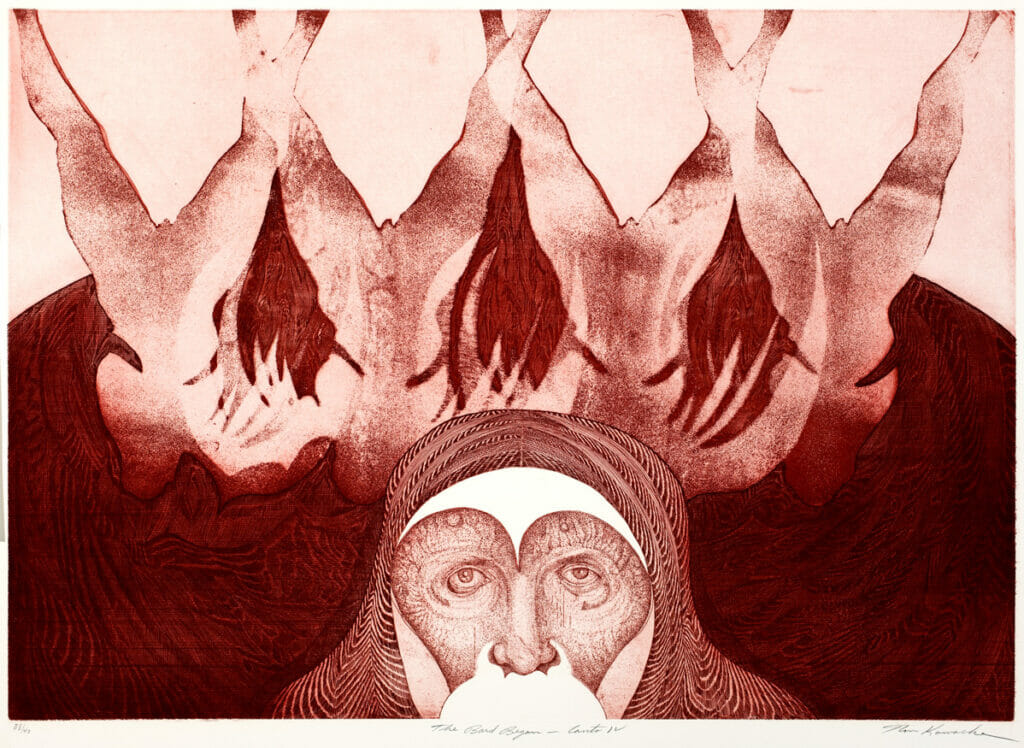 Sig Abeles. Artist: Barbara Swan. Date: 1970. Medium: drypoint.