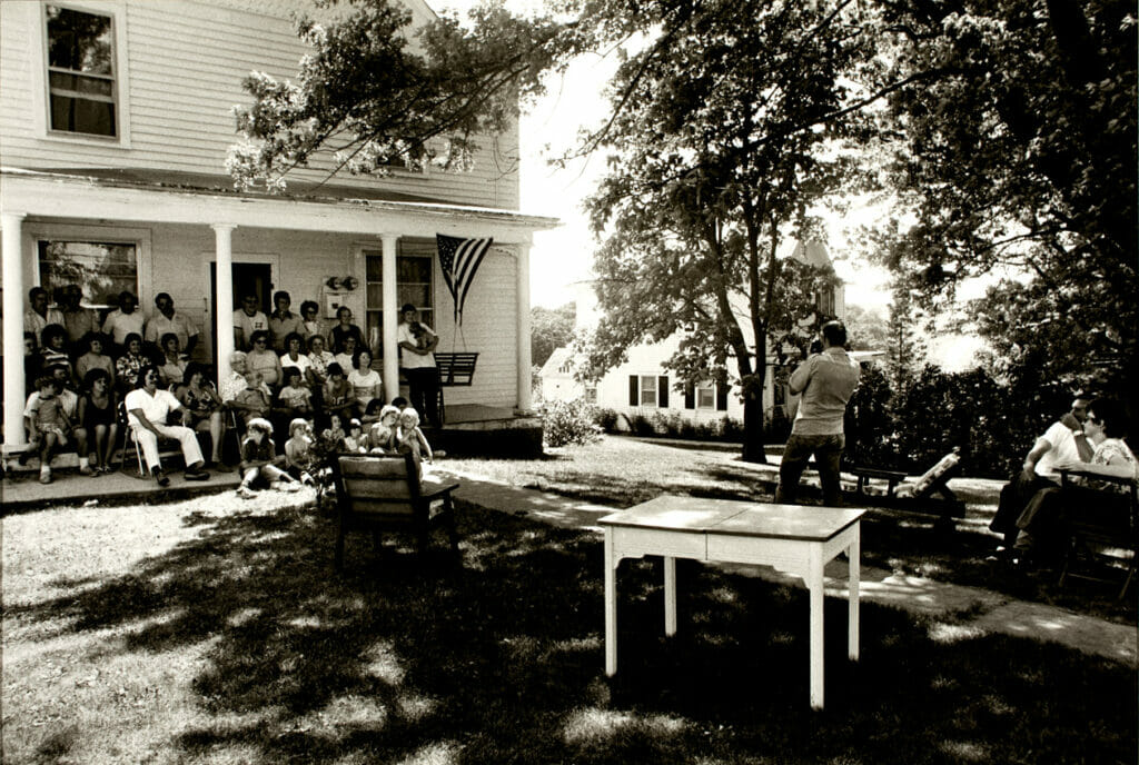 Henry Hoppe, July 4th Family Dinner. Artist: Archie Lieberman. Date: 1976. Medium: gelatin silver print.