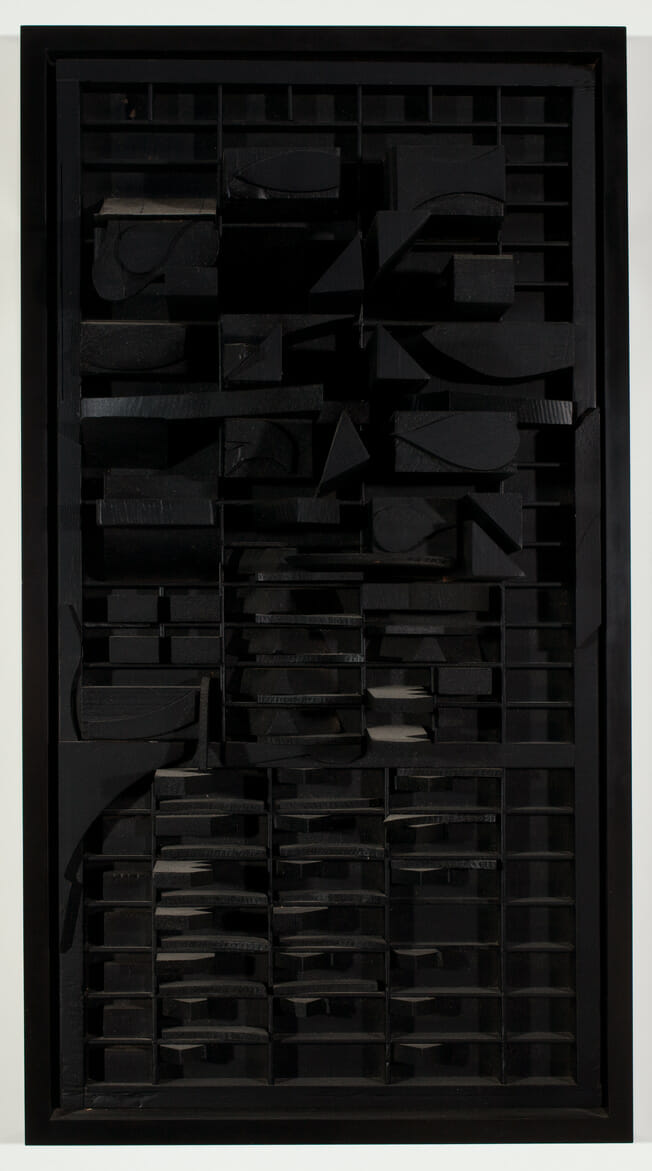 End of Day XXVIII. Artist: Louise Nevelson. Date: 1972. Medium: painted wood.