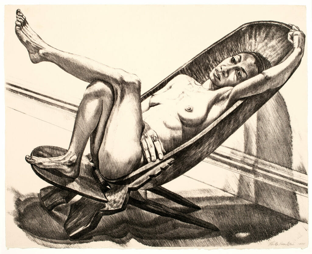 African Chair. Artist: Philip Pearlstein. Date: 1980. Medium: lithograph.