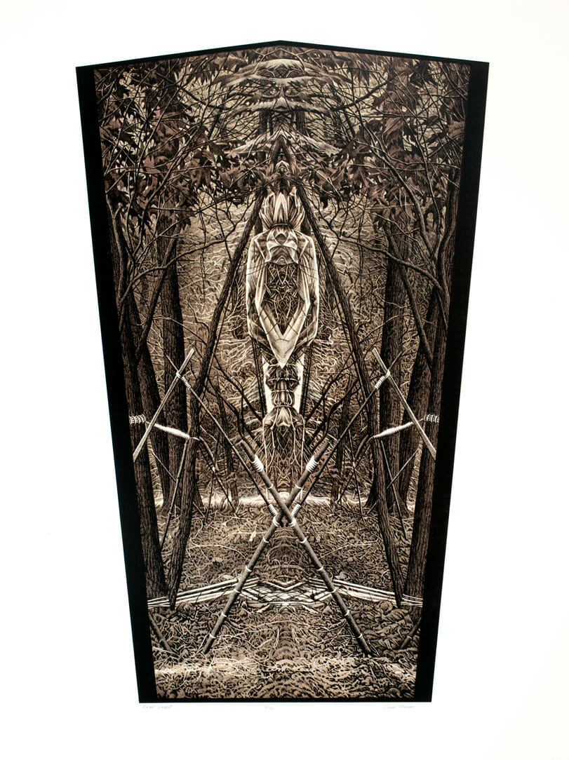 Forest Spirit from Point of Departure II. Artist: David Lee Morrison. Date: 1997. Medium: print.