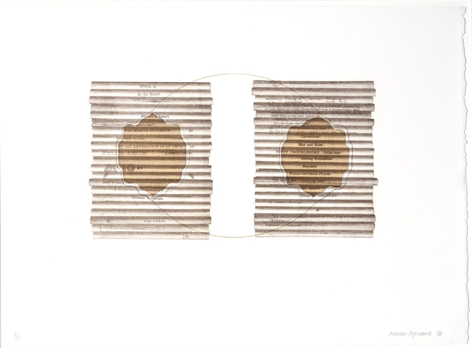 The Chain from Point of Departure II. Artist: Mario LaPlante. Date: 1996. Medium: print.