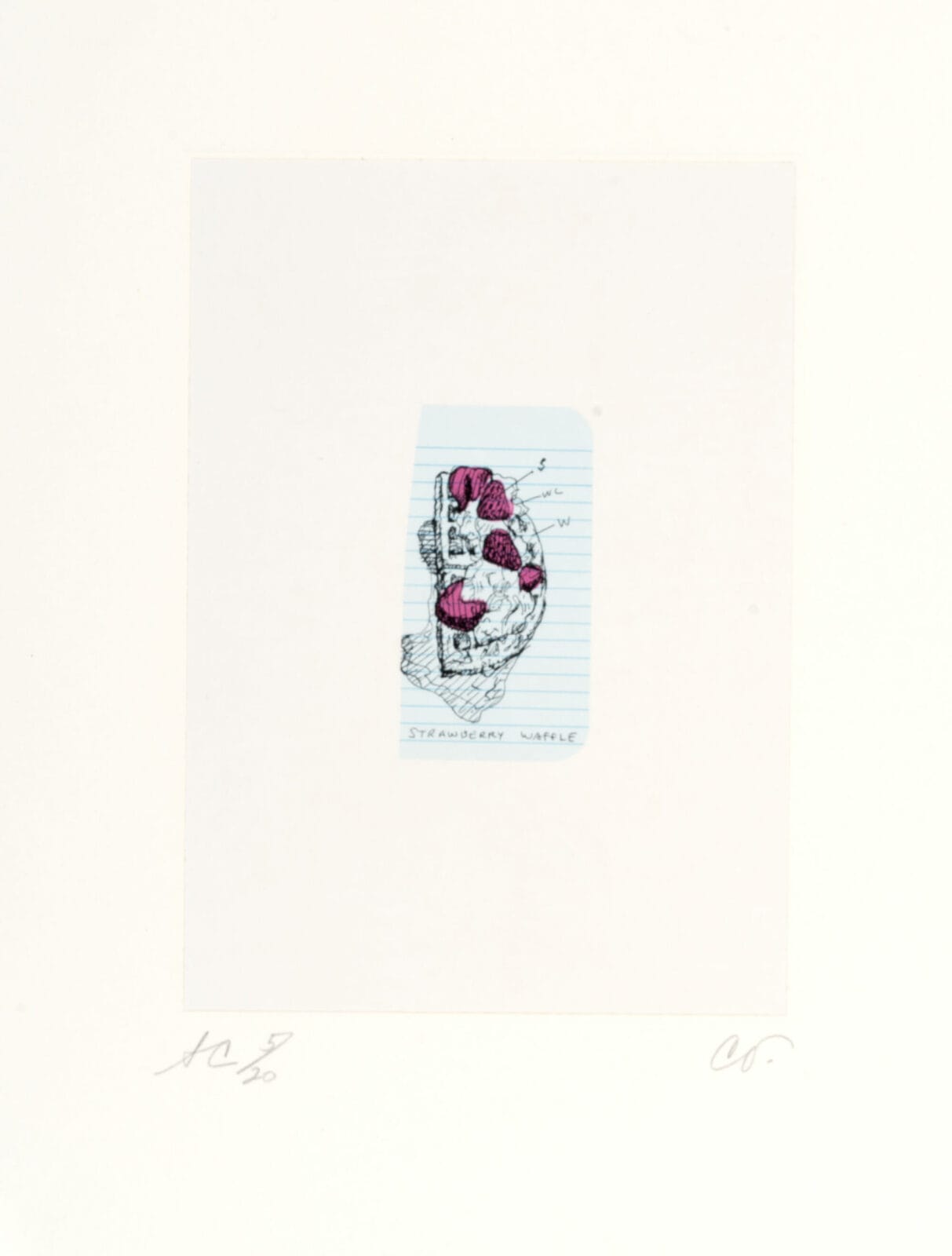 Notes in Hand. Artist: Claes Oldenburg. Date: 1972. Medium: offset lithograph.