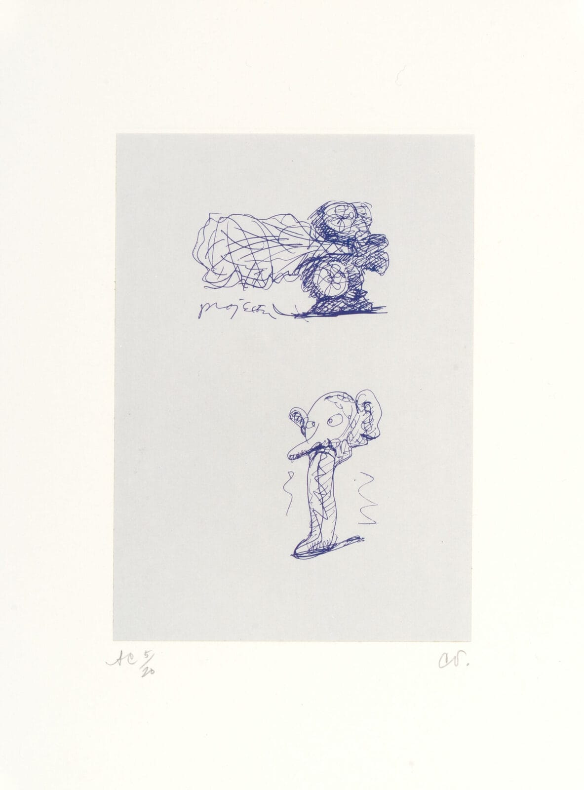 Notes in Hand. Artist: Claes Oldenburg. Date: 1972. Medium: offset lithograph.