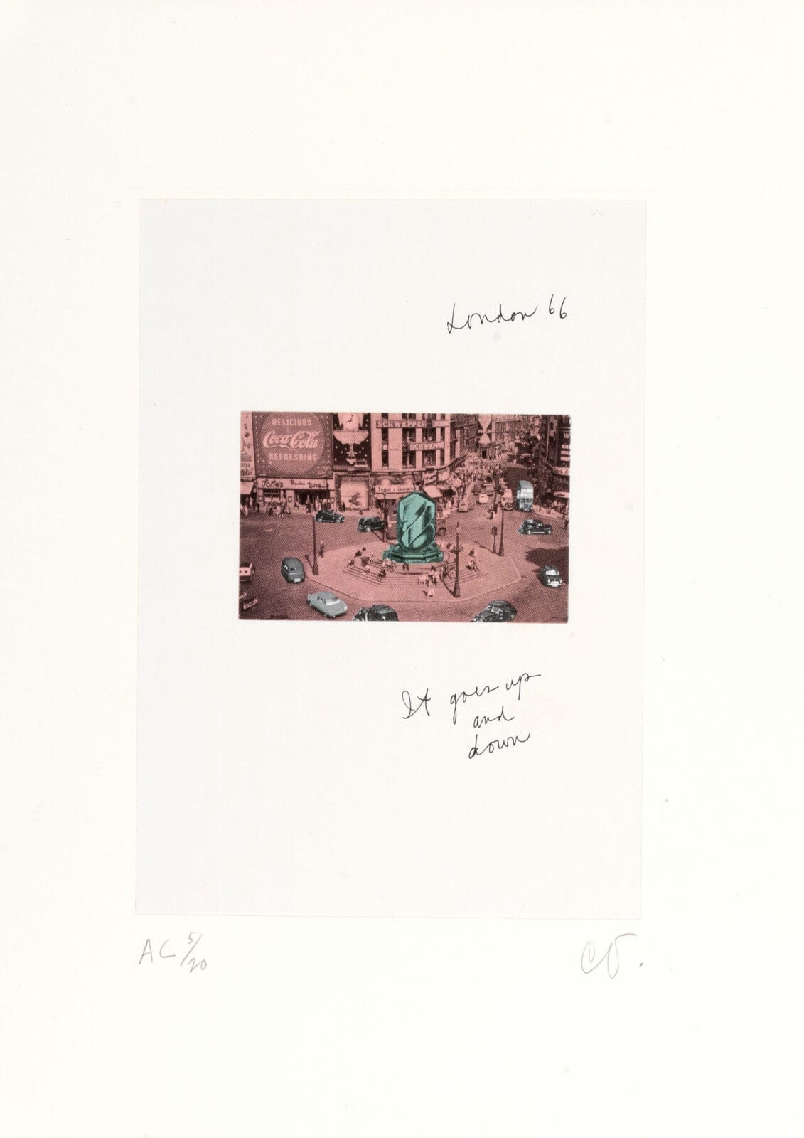 Notes in Hand. Artist: Claes Oldenburg. Date: 1972. Medium: offset lithograph.