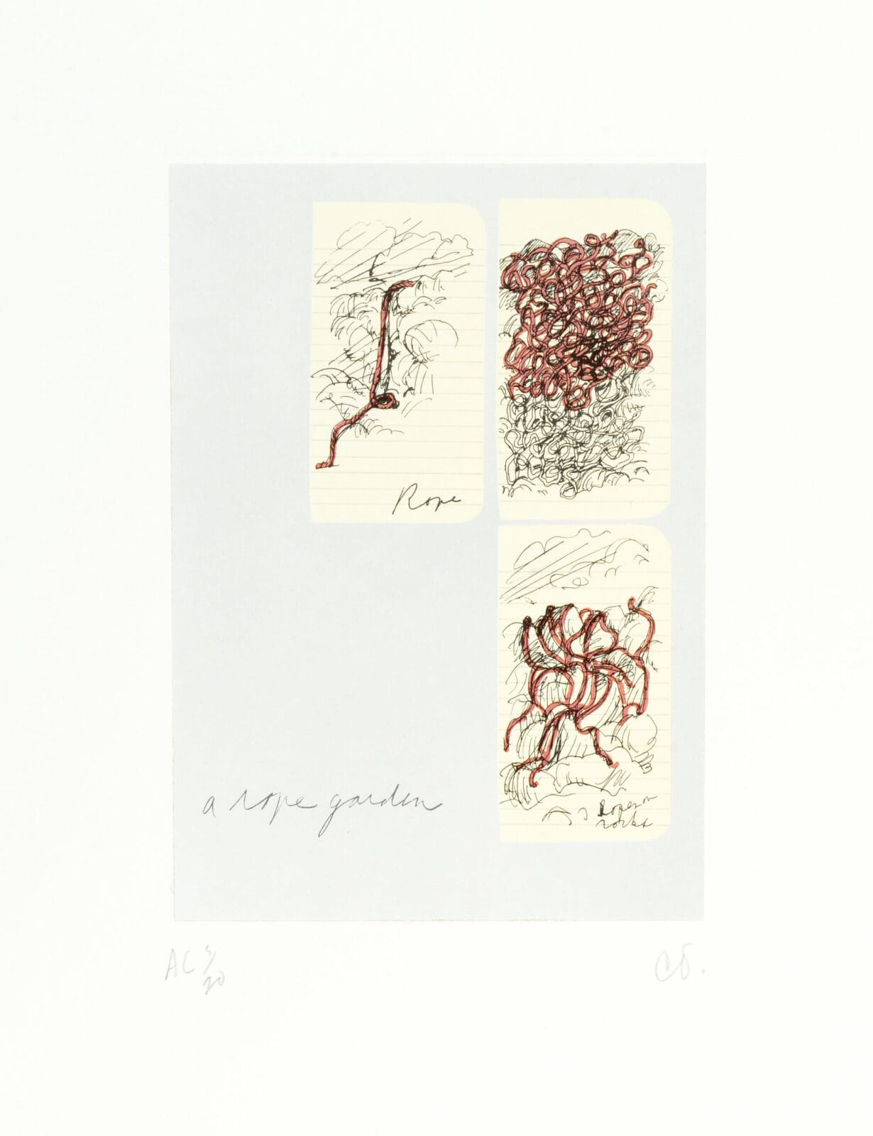 Notes in Hand. Artist: Claes Oldenburg. Date: 1972. Medium: offset lithograph.