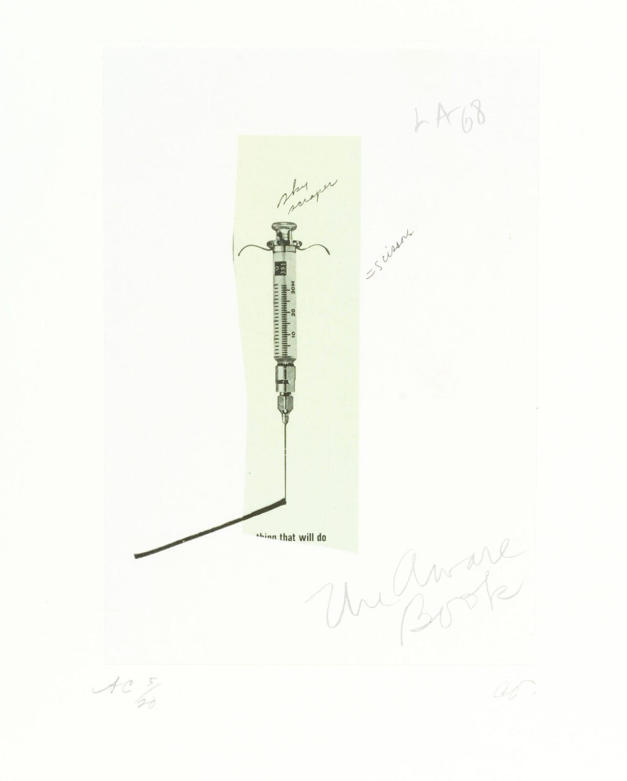 Notes in Hand. Artist: Claes Oldenburg. Date: 1972. Medium: offset lithograph.