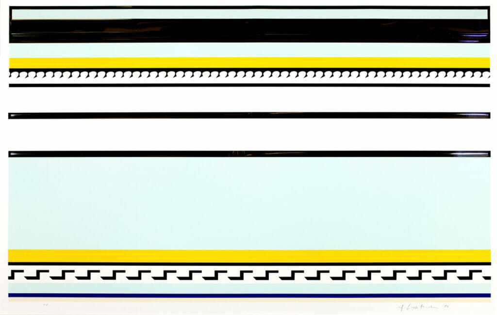 Entablature VI. Artist: Roy Lichtenstein. Date: 1976. Medium: screenprint.