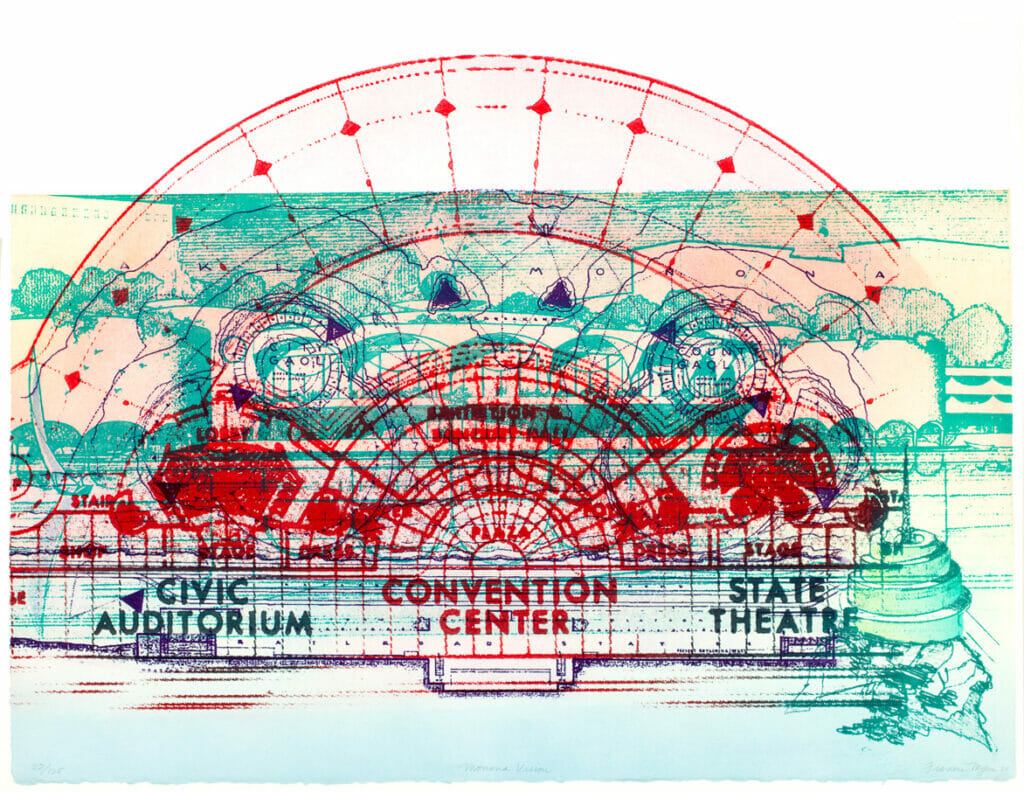 Monona Vision. Artist: Frances Myers. Date: 2001. Medium: Bleed print.