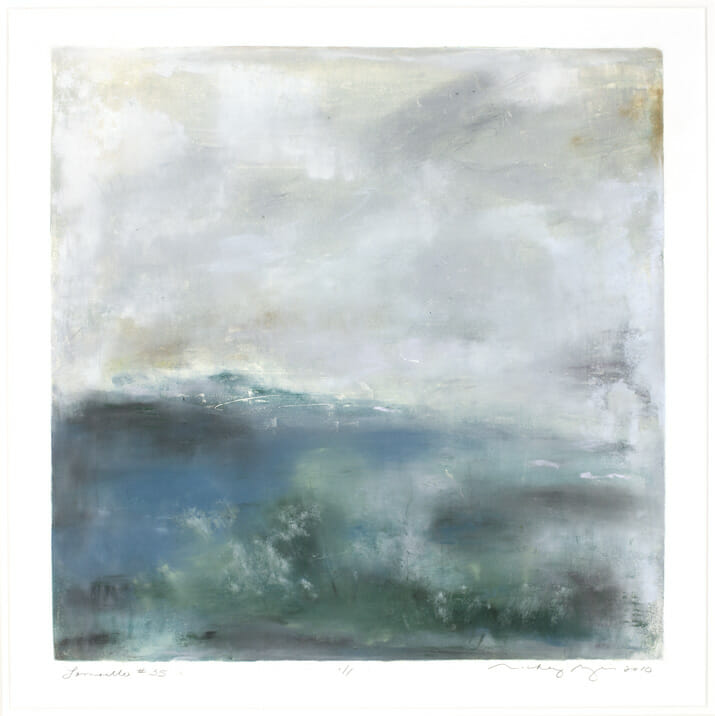 Lamoille #35. Artist: Mickey Myers. Date: 2009. Medium: monoprint with hand drawn pastel.