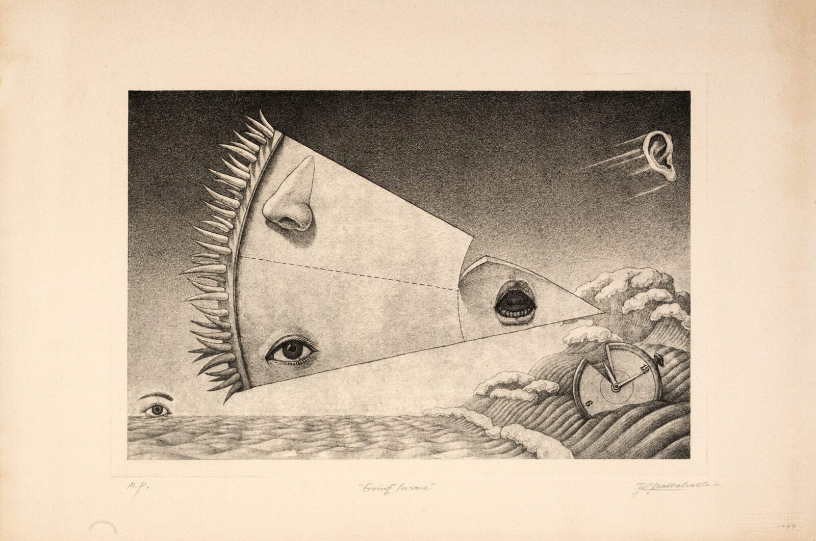 Going Insane. Artist: Kenji Nakahashi. Date: 1979. Medium: photo etching.