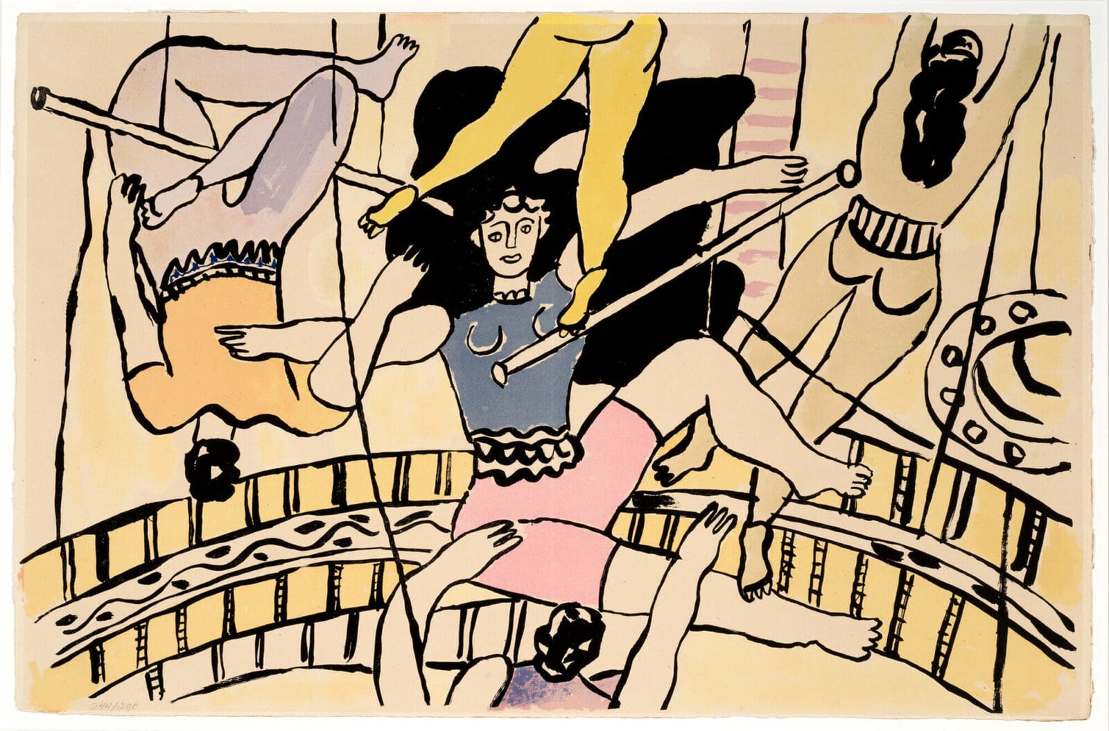 Untitled (Trapeze Artists). Artist: Fernand Léger. Date: 1950. Medium: lithograph.