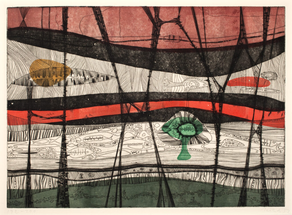 Spawning. Artist: Gabor F. Peterdi. Date: 1952. Medium: drypoint.