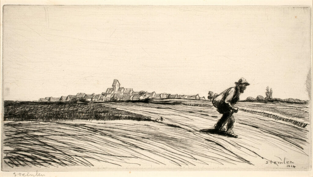 La Plaine. Artist: Théophile-Alexandre Steinlen. Date: 1914. Medium: etching.