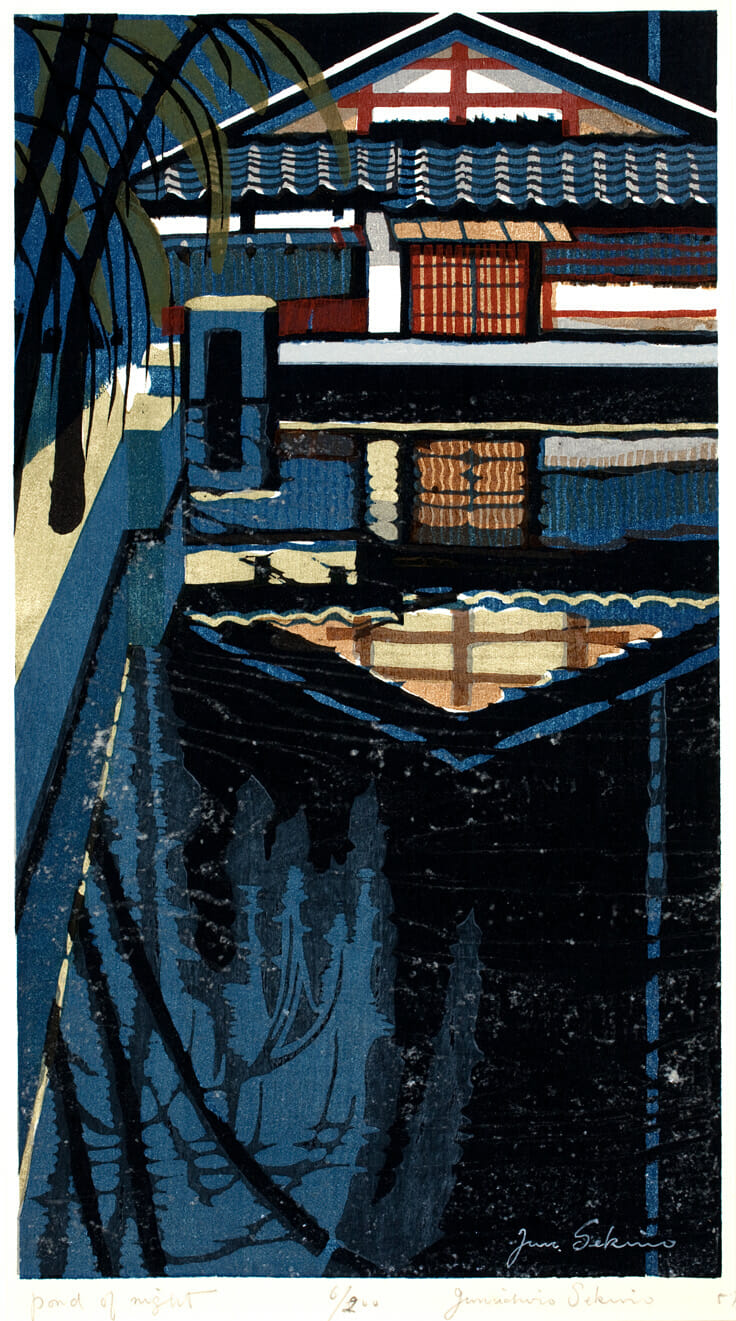 Pond of Night. Artist: Jun’ichiro Sekino. Date: 1957. Medium: woodblock.