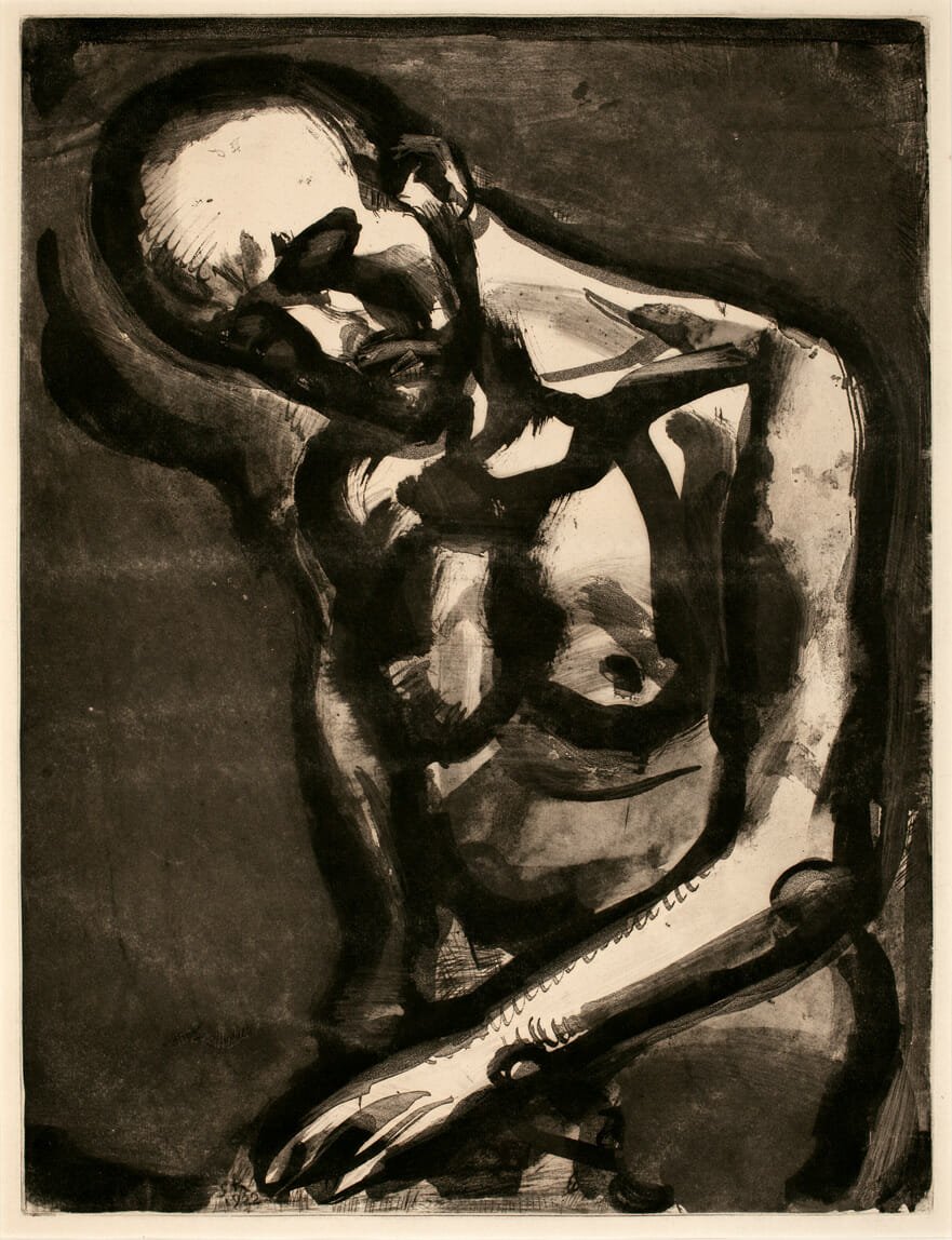 Le Dur Métier de Vivre [The Hard Task of Living]. Artist: Georges Rouault. Date: 1922. Medium: etching and aquatint over heliogravure.