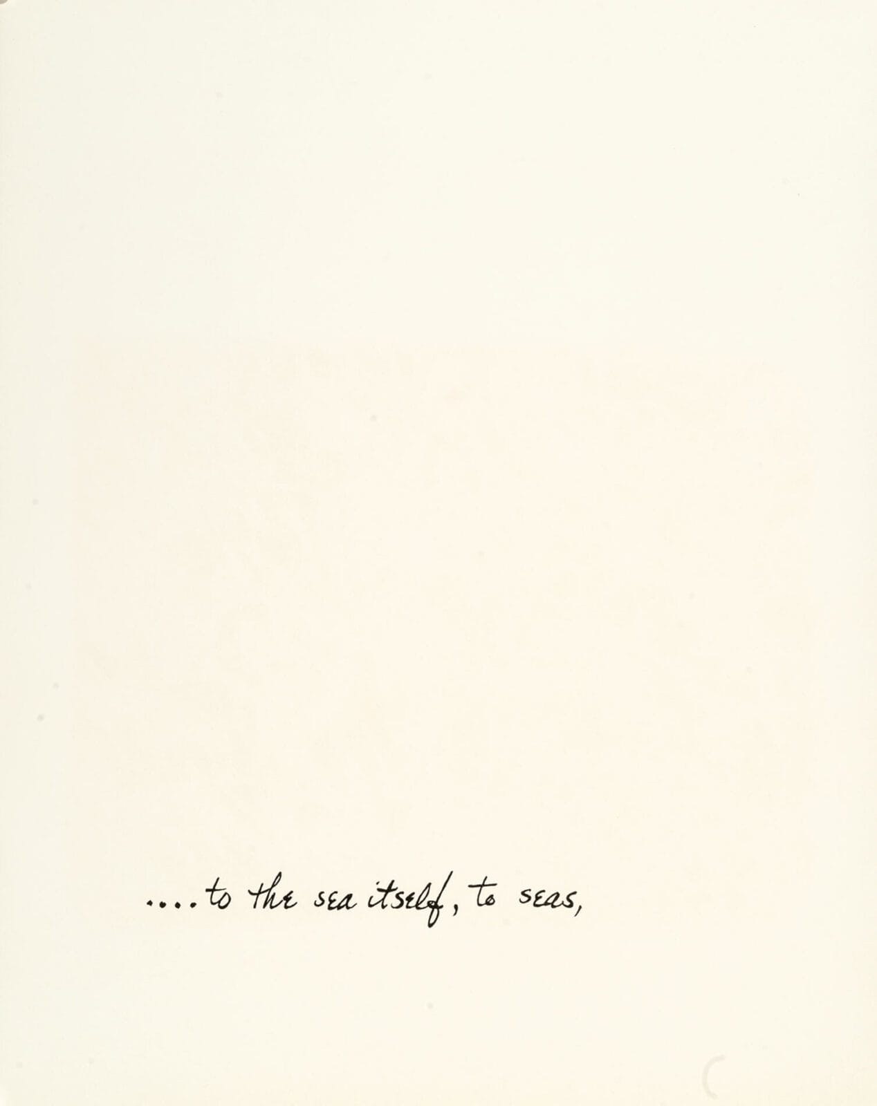 the sea itself (text). Artist: Ben Shahn. Date: 1968. Medium: lithograph.