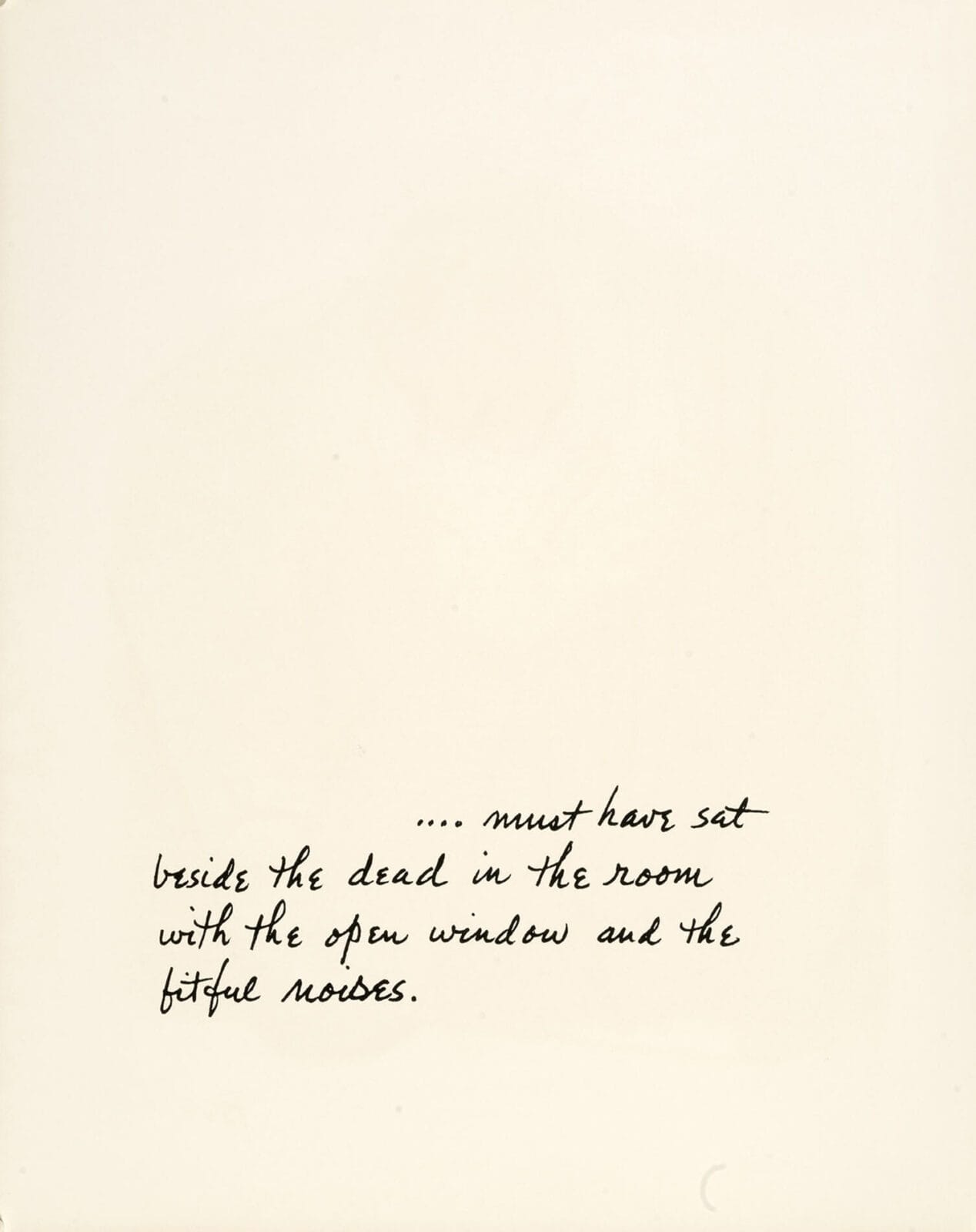 beside the dead (text). Artist: Ben Shahn. Date: 1968. Medium: lithograph.
