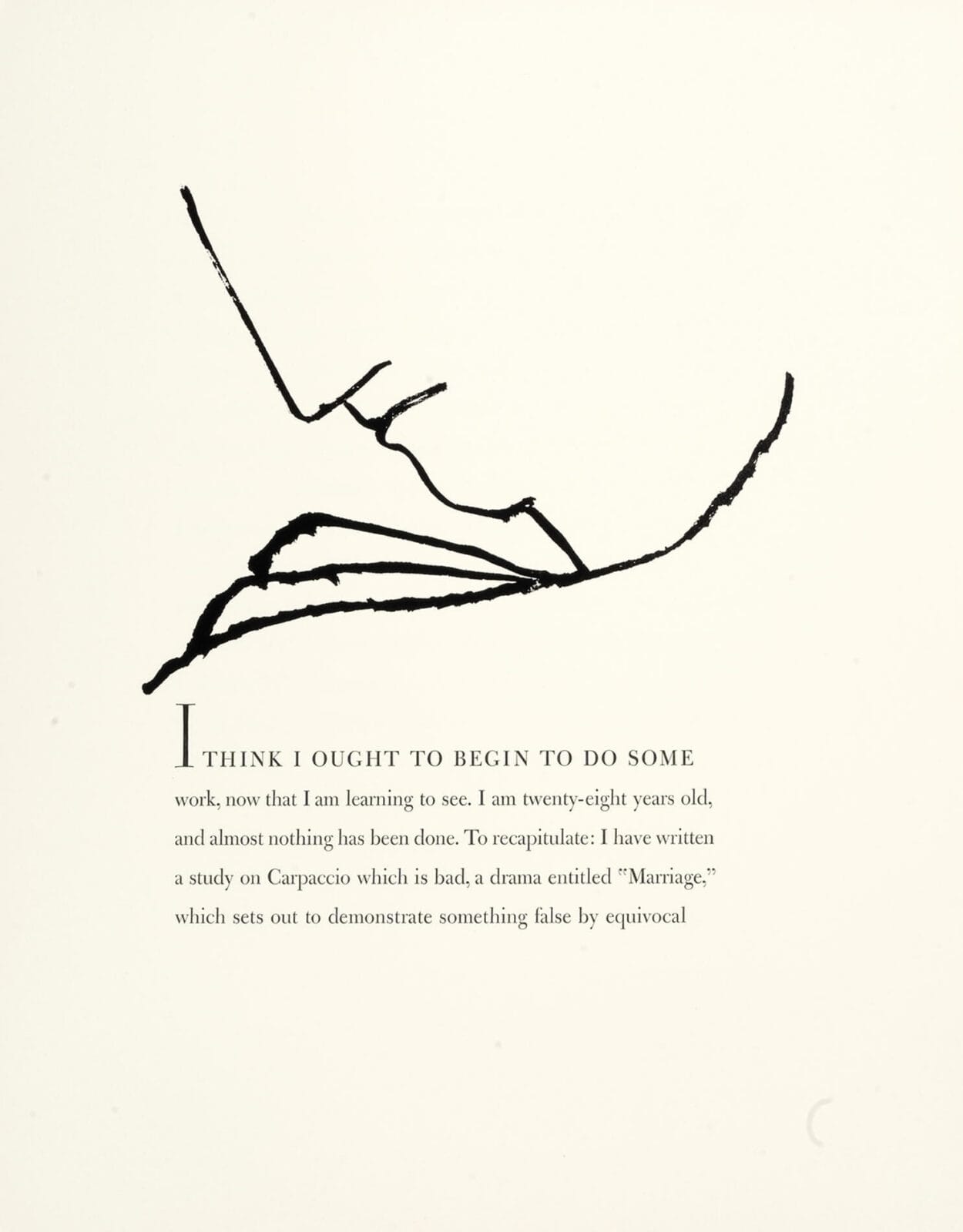 partial profile with essay. Artist: Ben Shahn. Date: 1968. Medium: lithograph.