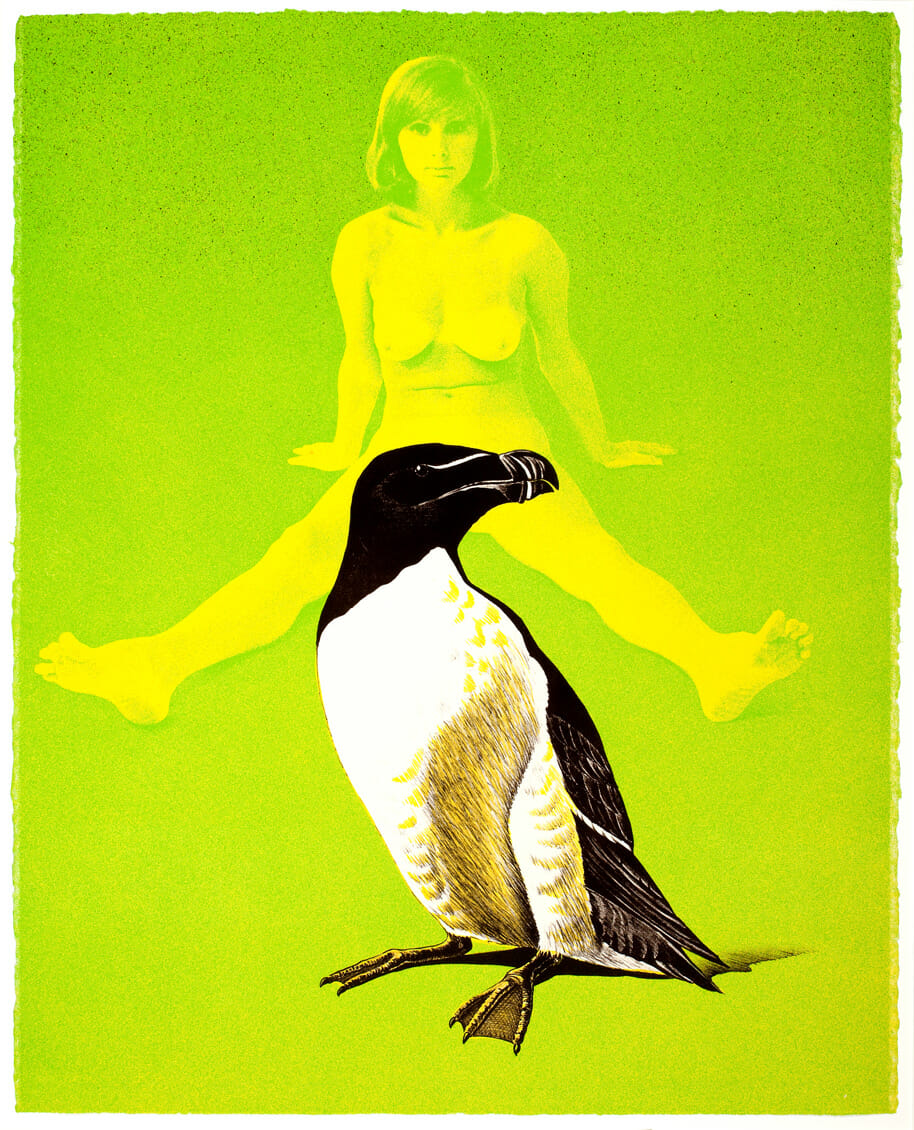 Annie and the Auk. Artist: Mel Ramos. Date: 1969. Medium: lithograph.