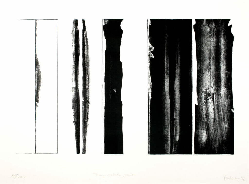 They watch, wait. Artist: Will Petersen. Date: 1976. Medium: lithograph.