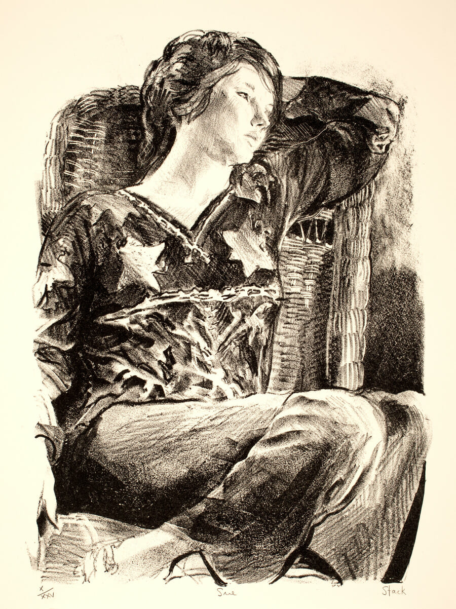 Sue. Artist: Frank Stack. Date: 1976. Medium: lithograph.