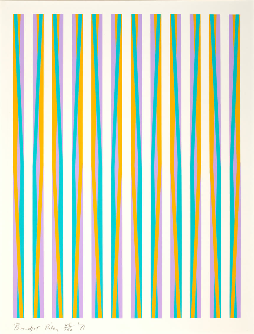 Print for Chicago 8. Artist: Bridget Riley. Date: 1971. Medium: screenprint.