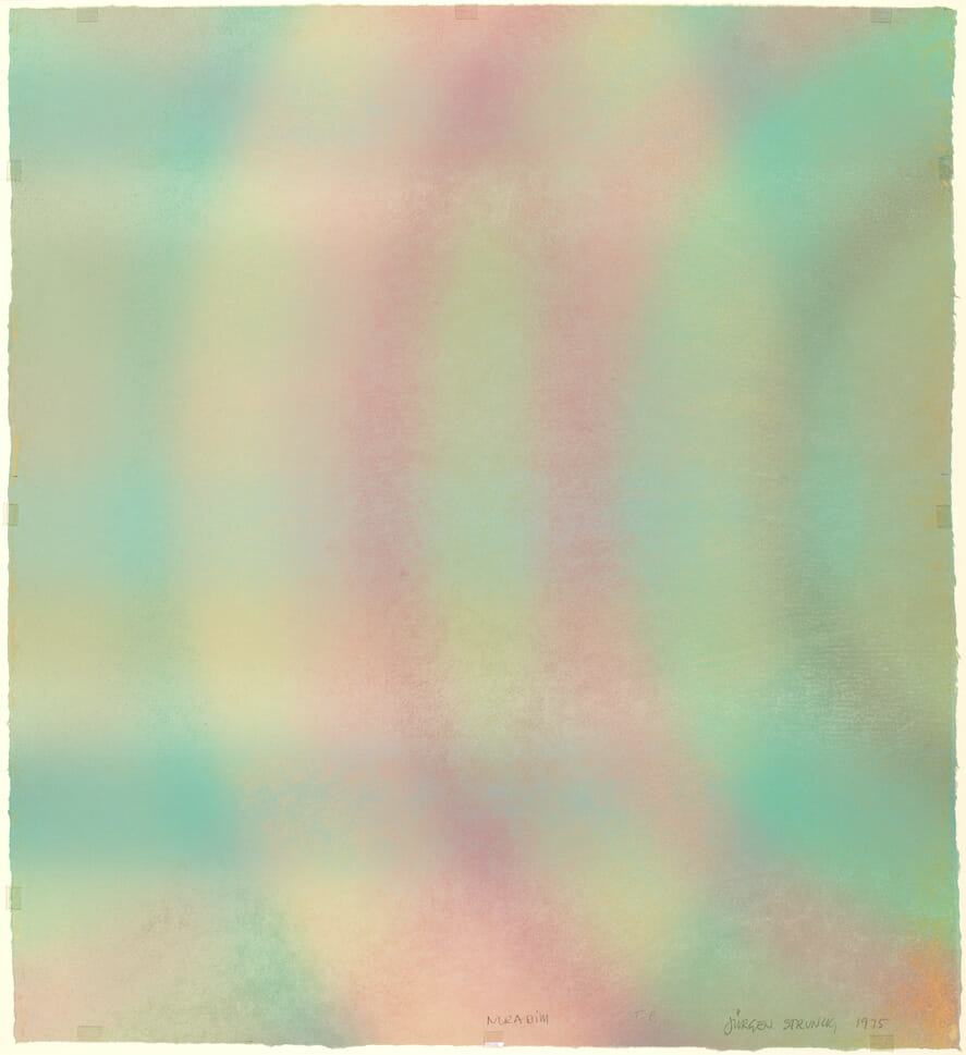 Noradim. Artist: Juergen Strunck. Date: 1975. Medium: monoprint, bleed print with image on both sides.