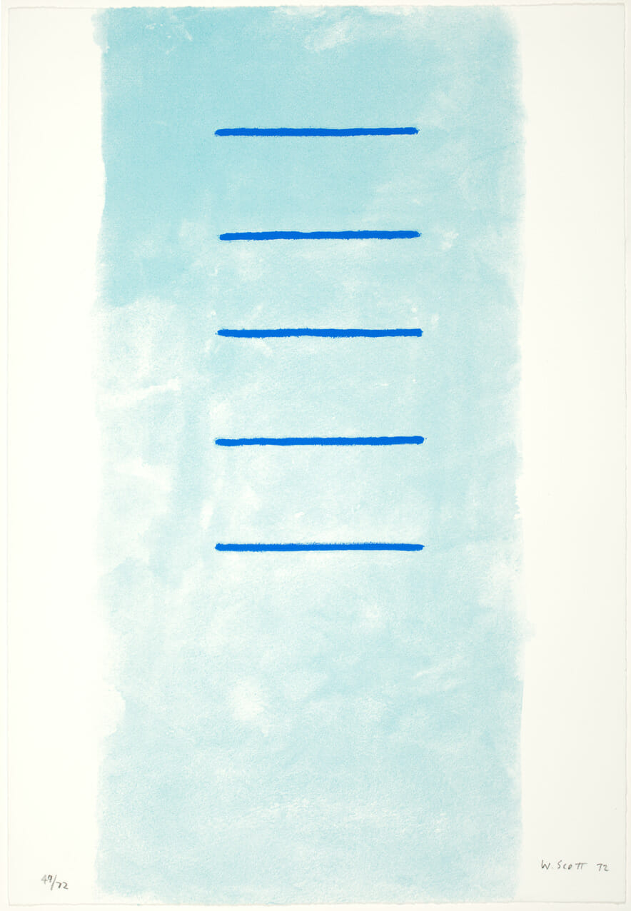 Lines with Breadth Supercede. Artist: William Scott. Date: 1972. Medium: screenprint.