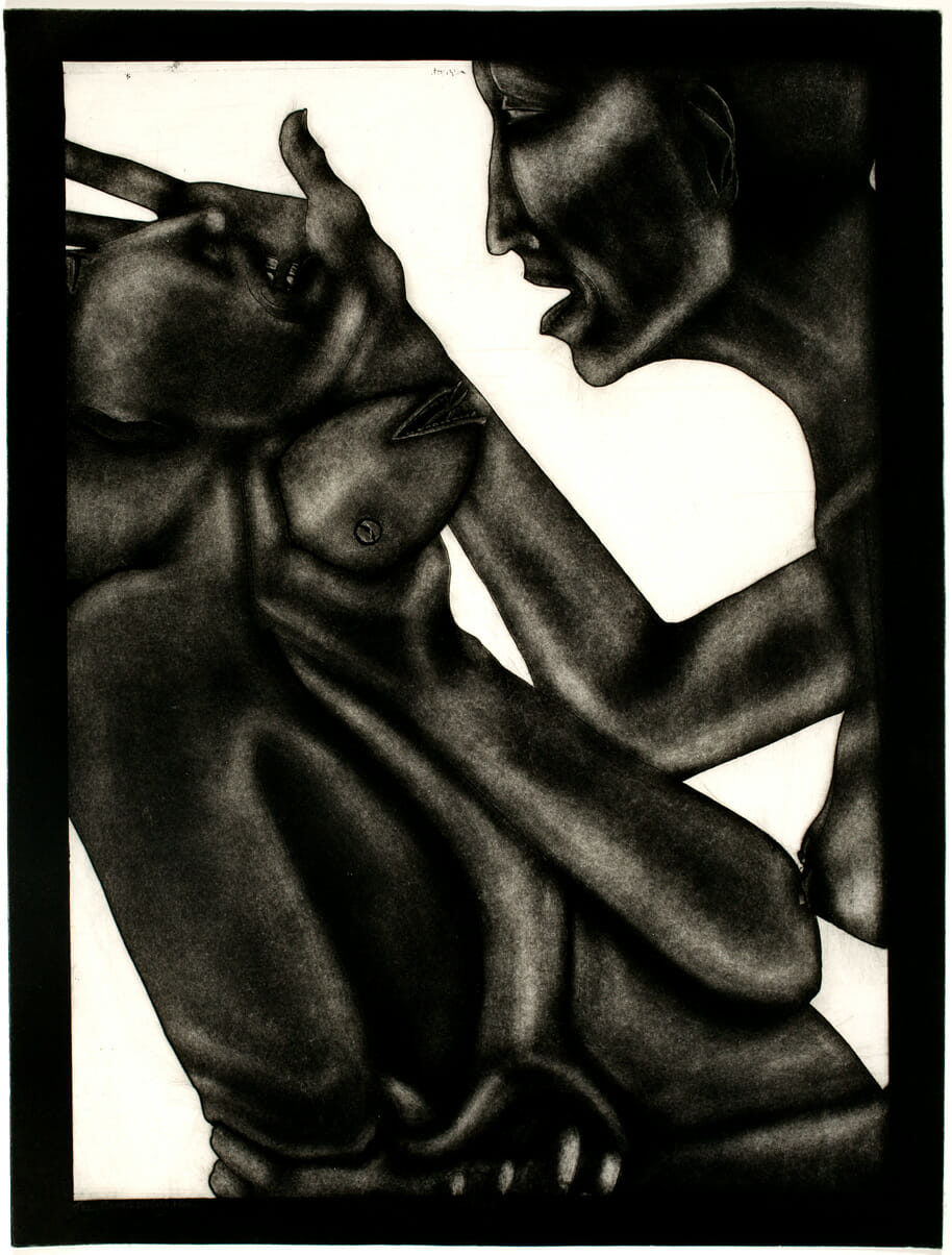 The Cannibalization. Artist: Rory Rogel. Date: 1983. Medium: aquatint.