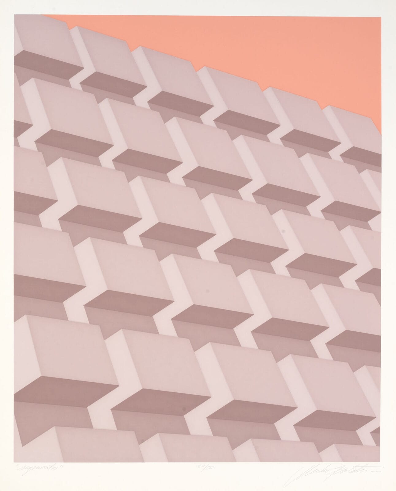 Segments. Artist: Marko Spalatin. Date: 1970. Medium: screenprint.
