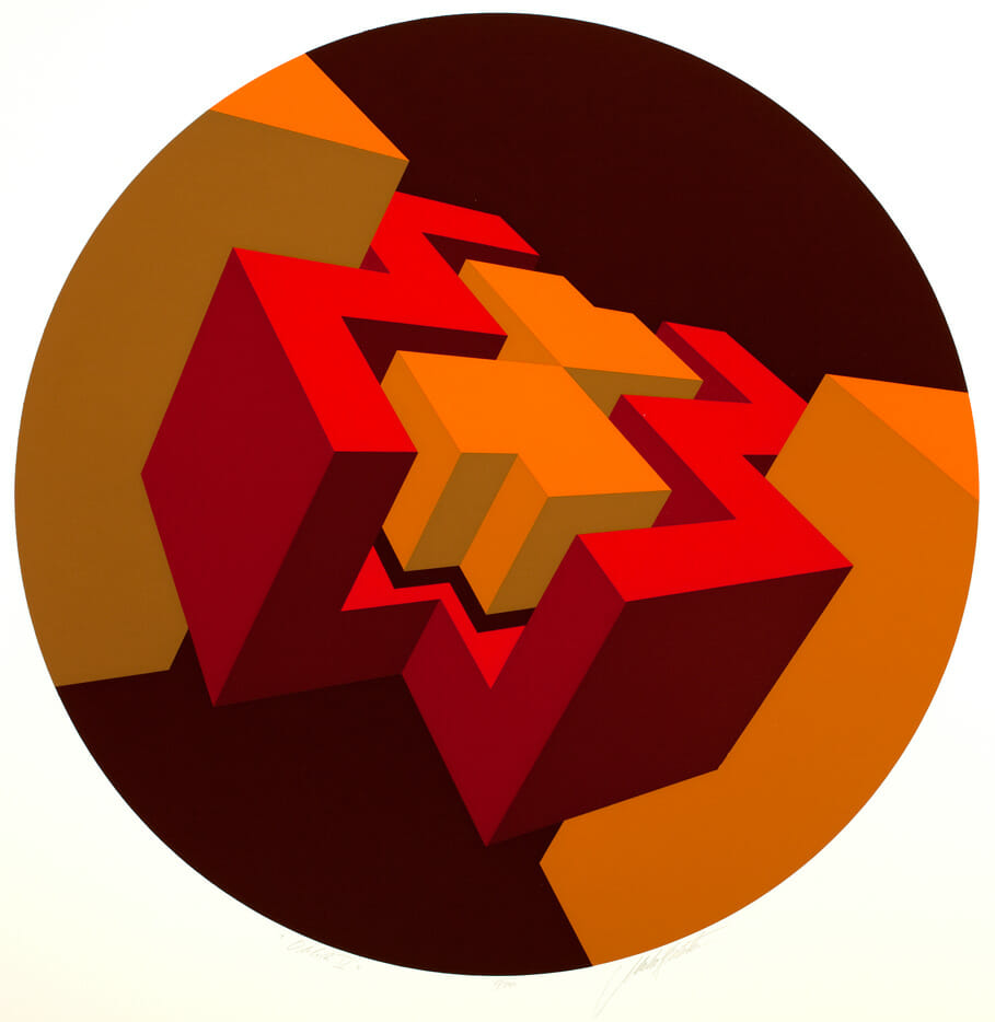 Oblik V. Artist: Marko Spalatin. Date: 1975. Medium: screenprint.