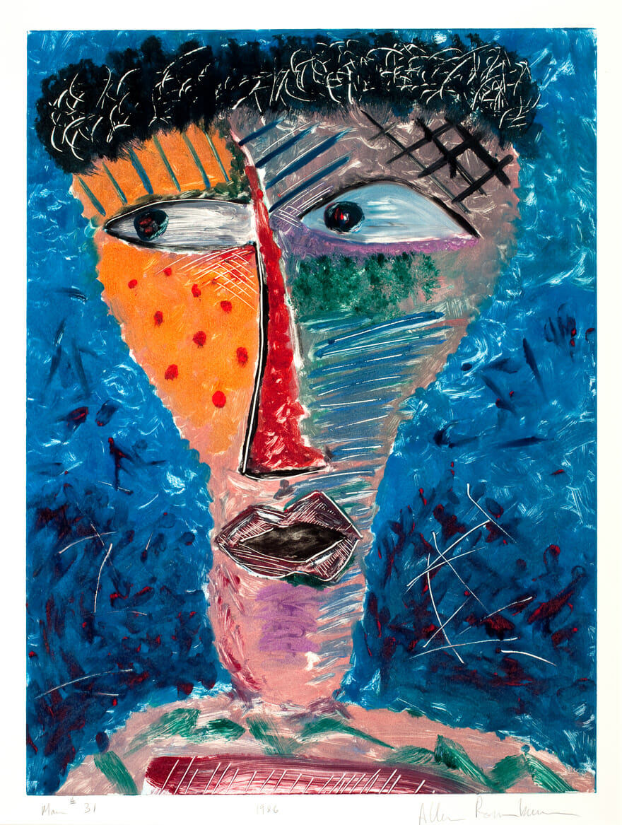 Man #31. Artist: Allan Rosenbaum. Date: 1986. Medium: monoprint.