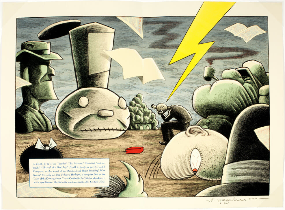 Lead Pipe Sunday #2. Artist: Art Spiegelman. Date: 1997. Medium: two-sided lithograph.