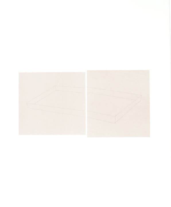 Rift (Tray) Grained Taupe. Artist: Kate Shepherd. Date: n.d.. Medium: drawing.