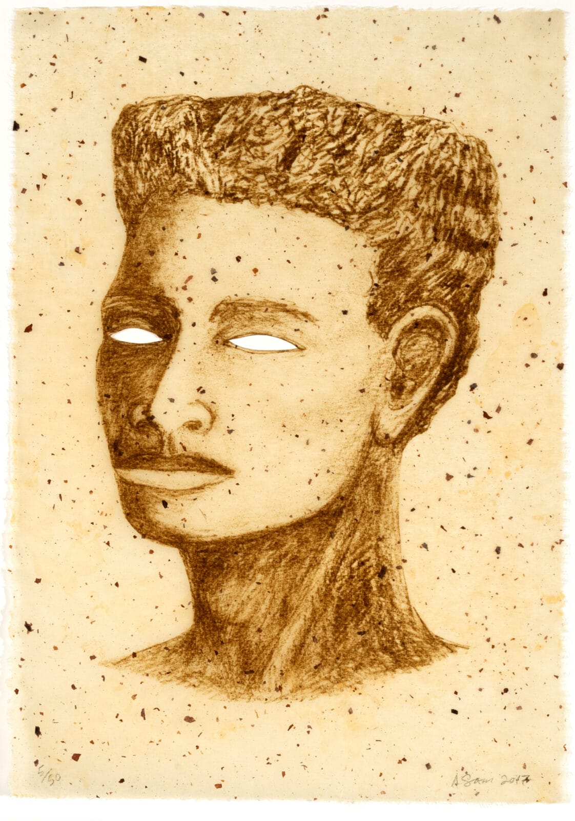 Is You Is or Is You Ain’t. Artist: Alison Saar. Date: 2017. Medium: intaglio and hand-painted shellac.