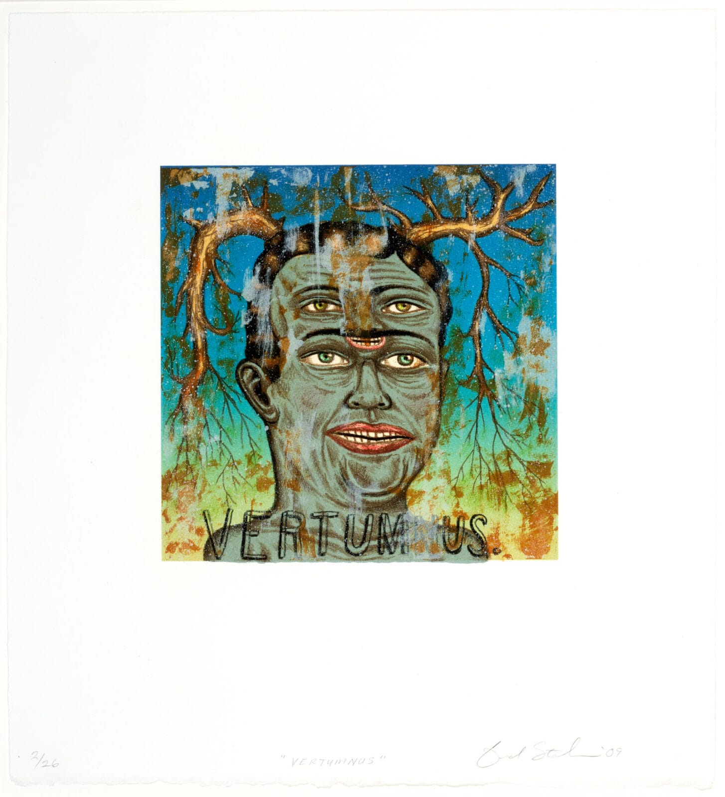 Vertumnus. Artist: Fred Stonehouse. Date: 2009. Medium: lithograph.