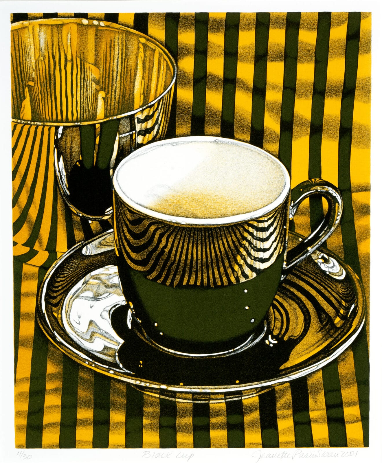 Black Cup (No. 2). Artist: Jeanette Pasin Sloan. Date: 2001. Medium: lithograph.